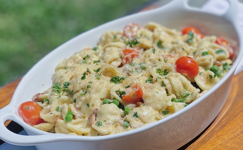 Orecchiette Pasta with English Peas & Cherry&nbsp;Tomatoes